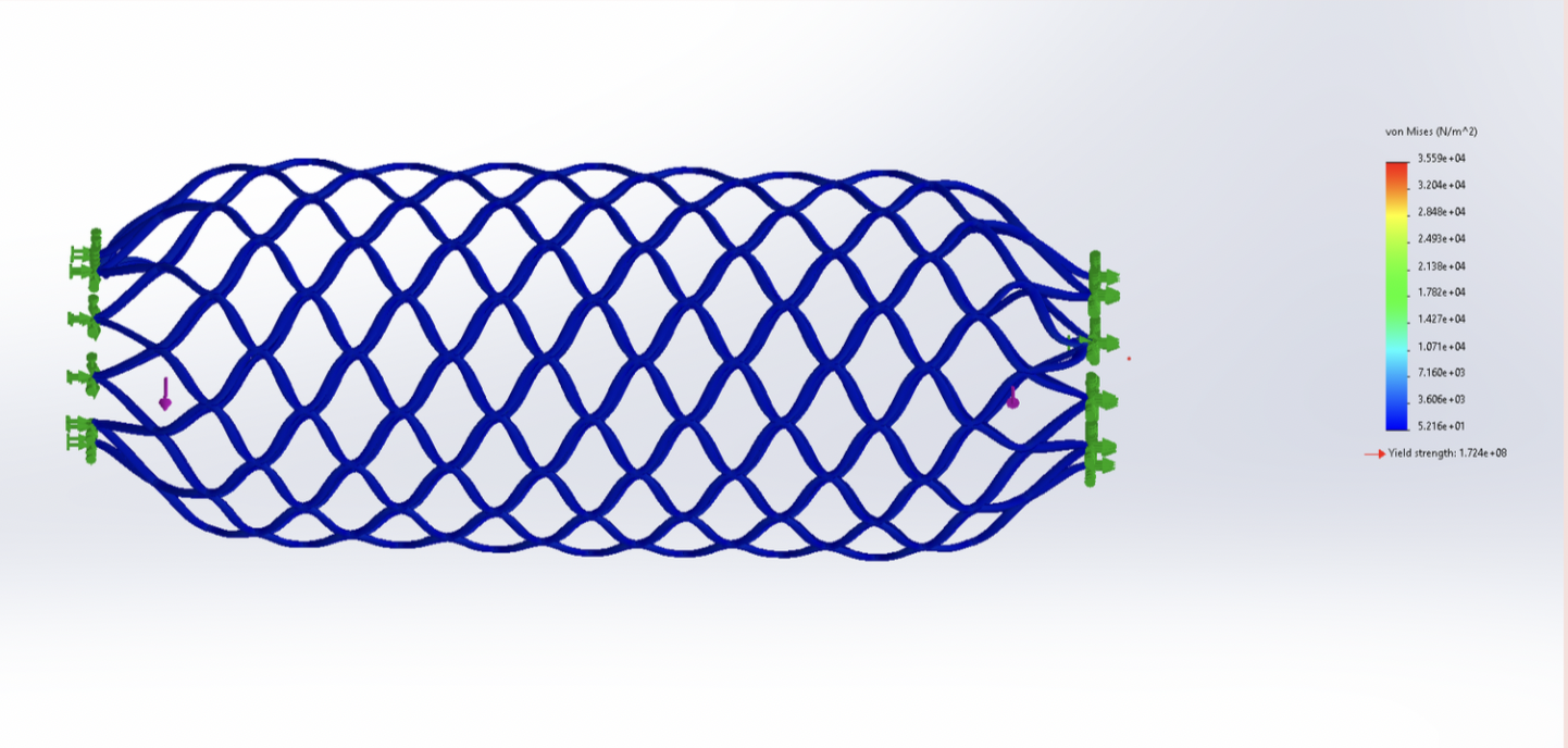Diamond Stent FEA Analysis